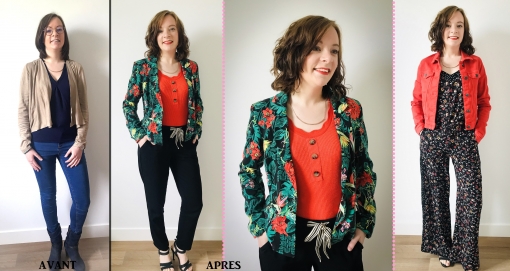 avant / après séance relooking complet