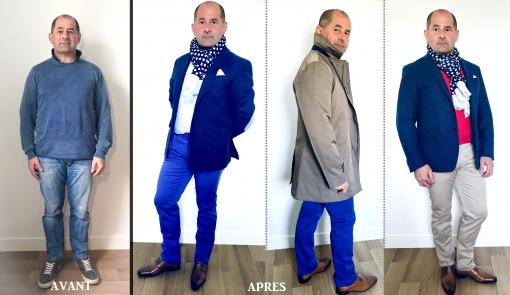 avant / après séance relooking complet